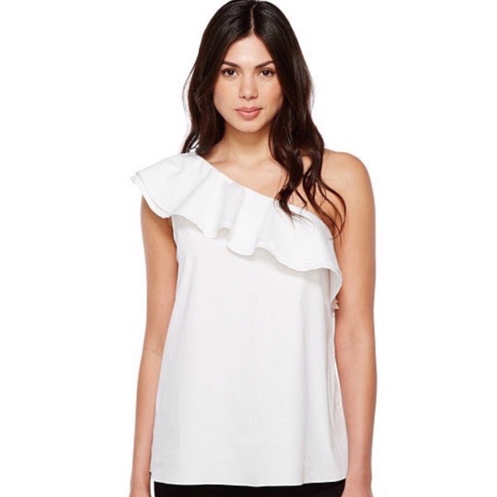 One Shoulder Ruffle Top